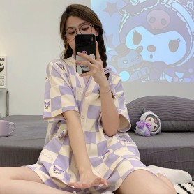Pa250316 INS Style Soft Material Cotton Sweet Pajamas