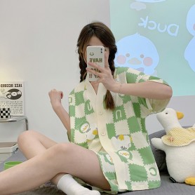 Pa250416 INS Style Soft Material Cotton Sweet Pajamas