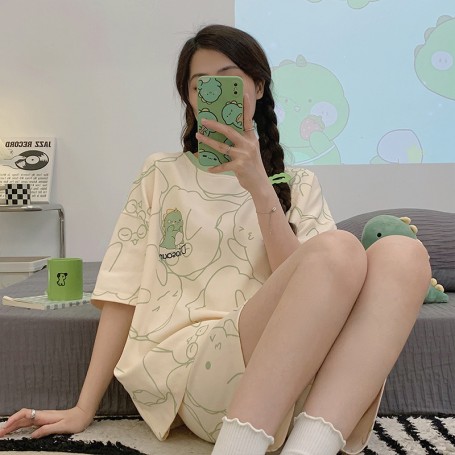 Pa 251413 INS Style Soft Material Cotton Sweet Pajamas