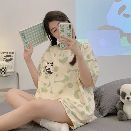 Pa251513  INS Style Soft Material Cotton Sweet Pajamas