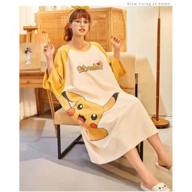 Hw02 Cotton Cartoon Dress Plus size 45-85kg