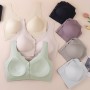 25057 Front Button Seamless Bra Top Plus size 36bc-42bc