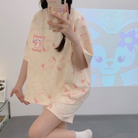 Pa251913  INS Style Soft Material Cotton Sweet Pajamas