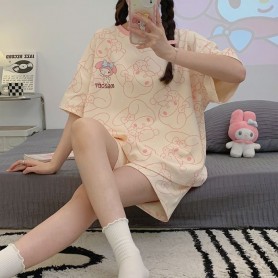 Pa252313  INS Style Soft Material Cotton Sweet Pajamas