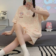 Pa252313  INS Style Soft Material Cotton Sweet Pajamas