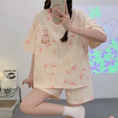 Pa252413  INS Style Soft Material Cotton Sweet Pajamas