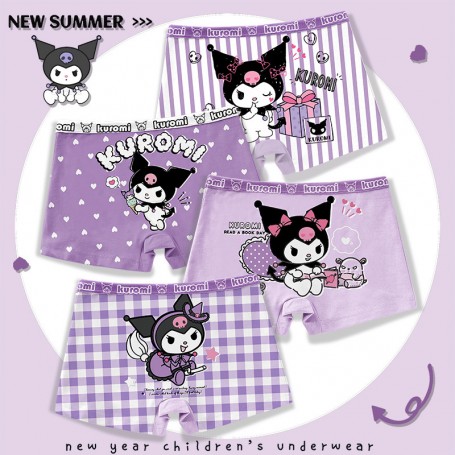 K125 Kids Cotton Girl Panties Boxer (4pcs)