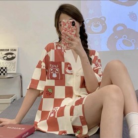Pa252716 INS Style Soft Material Cotton Sweet Pajamas