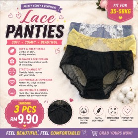 8925 Lace panties 35-50kg