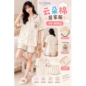 Premium Bubble Cotton Pajamas Plus Size 60-85kg 04