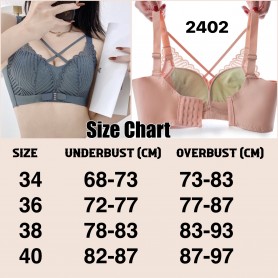 Cross Line Push Up Bra 2402