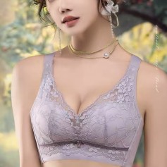 3378 Premium Push up lace bra 山茶花