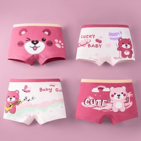 Kids Cotton Girl Panties Boxer  k110 (4pcs)