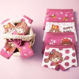 Kids Cotton Girl Panties Boxer  k111 (4pcs)