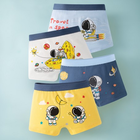 Kids Cotton Boy Panties Boxer  k115 (4pcs)